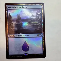 SLD Snow-Covered Island (2) Secret Lair Drop Foil MTG NM - Image 1