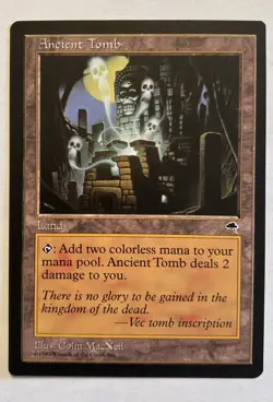 MTG Ancient Tomb Tempest NM Land, unplayed - Image 1