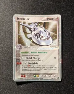 Pokemon EX UNSEEN FORCES - #109/115 Steelix ex - ENG - Ultra Rare Holo - Damaged - Image 2