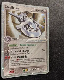 Pokemon EX UNSEEN FORCES - #109/115 Steelix ex - ENG - Ultra Rare Holo - Damaged - Image 4