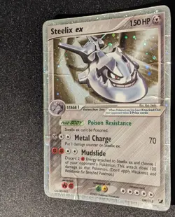 Pokemon EX UNSEEN FORCES - #109/115 Steelix ex - ENG - Ultra Rare Holo - Damaged - Image 5
