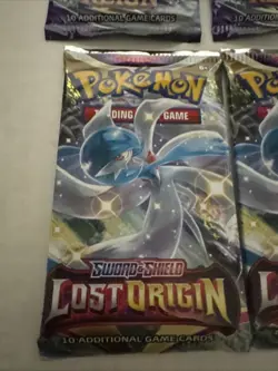 Lot of 6 Pokemon TCG Sword & Shield Booster Packs Lost Origin Chilling Reign - Image 2