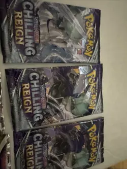 Lot of 6 Pokemon TCG Sword & Shield Booster Packs Lost Origin Chilling Reign - Image 3