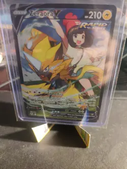 Pokemon TCG Zeraora V SWSH12: Silver Tempest Trainer Gallery TG16/TG30 Holo Rare - Image 1