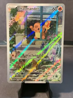 Pokemon TCG Charmander 044 SV: Scarlet & Violet Full Art Holo Black Star Promo - Image 1
