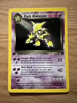 Pokemon Dark Alakazam Holo 1st Edition Team Rocket 1/82 - Image 1
