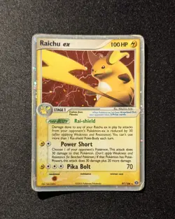 Pokemon EX EMERALD - #97/106 Raichu ex - ENG - Ultra Rare Holo - Heavily Played - Image 2