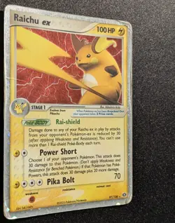 Pokemon EX EMERALD - #97/106 Raichu ex - ENG - Ultra Rare Holo - Heavily Played - Image 4