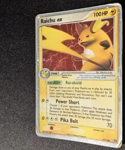 Pokemon EX EMERALD - #97/106 Raichu ex - ENG - Ultra Rare Holo - Heavily Played - Image 5