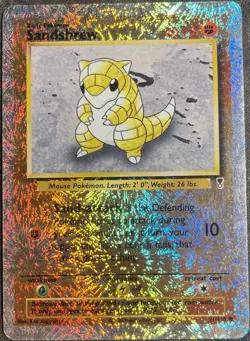 Sandshrew REVERSE HOLO Legendary Collection (2002) Original Vintage Pokemon MP - Image 1