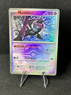 Munkidori 044/131 Prismatic Evolutions [Master Ball] Reverse Holo Pokemon TCG NM - Image 1