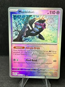 Munkidori 044/131 Prismatic Evolutions [Master Ball] Reverse Holo Pokemon TCG NM - Image 4