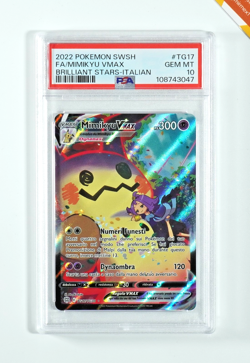Pokemon PSA 10 Mimikyu Vmax #TG17 Full Art Astri Lucenti 2022 Italiano - Image 1