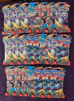 Lot of 22 - Pokemon - Mega Evolution - Booster Pack Sleeves - SEALED - FREE SHIP - Image 2