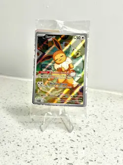 Pokemon Prismatic Evolutions: Eevee 173 Black Star Promo Raw NM "Sealed" - Image 1