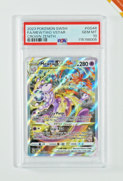 Pokemon PSA 10 Mewtwo Vstar #GG44 Full Art Crown Zenith 2023 English - Image 1