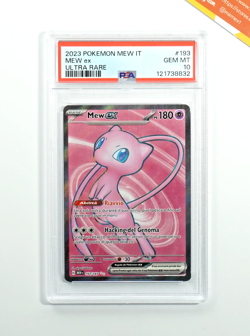 Pokemon PSA 10 Mew Ex #193 Full Art MEW IT Ultra Rare 2023 Italiano - Image 1