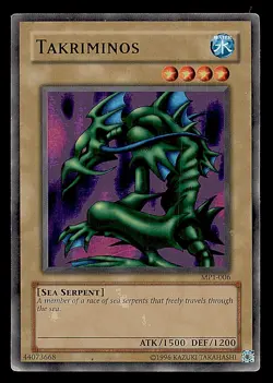 Yu-Gi-Oh! TCG Takriminos MP1-006 Limited Super Rare VLP - Image 1