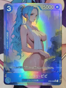 CUSTOM Nefertari Vivi Sexy One Piece CCG ACG Anime Card Waifu Doujin - Image 1