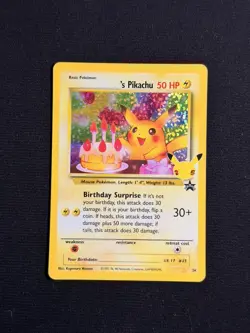 Birthday Pikachu - 25th Anniversary Celebrations - Promo Card NM - Image 1