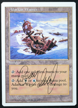 Adarkar Wastes Artist Proof 5th Edition SIGNED Gary Leach Magic Card MTG - Image 2