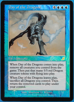 Day of the Dragons FOIL Scourge NM Blue Rare MAGIC CARD (ID# 504492) ABUGames - Image 1