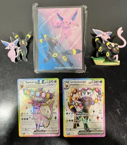 Umbreon & Espeon ex Prismatic Evolutions Premium Collection 175/176 PROMO CARDS - Image 1