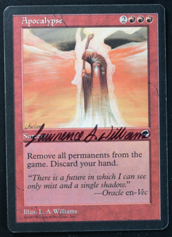 Apocalypse Tempest Signed L. A. Williams Magic Card MTG - Image 1