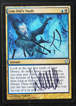 Lim-Dul's Vault C13 SIGNED by Wayne England Magic Card MTG - Image 1
