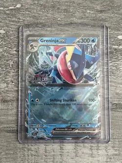 Pokemon TCG Stellar Crown Greninja EX Card 041/142 - STAMPED PROMO - Image 1