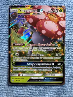 Pokemon Vileplume GX 4/236 Sm-Cosmic Eclipse Holo Card Near Mint Condition - Image 2