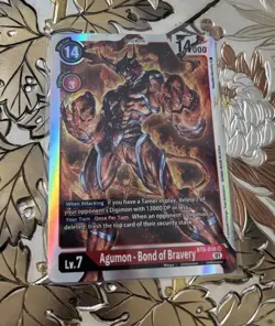 Digimon Card Game Agumon Bond of Bravery BT6-018 SR - Image 1