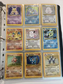 Complete Mint! Master Base Set 102/102 Pokemon Cards + Vintage Binder- Must See - Image 1