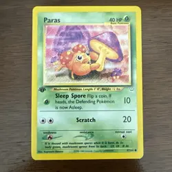 Paras 47/64 Common Neo Revelation 1st Edition Pokemon Card NM - Image 1