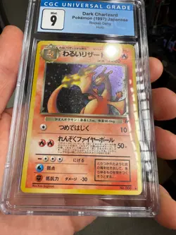 CGC 9 MINT Dark Charizard Japanese Team Rocket Gang 6 Holo Pokemon Card - Image 4
