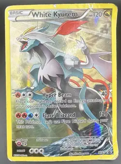 Pokemon TCG White Kyurem XY81 Black Star Promo Full Art English HP Card - Image 1