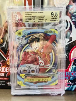 One Piece Day 24 Promo Monkey D Luffy OP07109 Premium Card Collection BGS 9.5 - Image 1