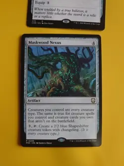 Maskwood NExus & Sword of Vengeance. 2 artifact MTG Card. - Image 2