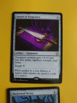 Maskwood NExus & Sword of Vengeance. 2 artifact MTG Card. - Image 3