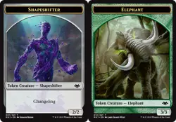 Shapeshifter Token // Elephant Token ~ Near Mint Modern Horizons MTG Magic Ultim - Image 1