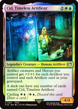 Cid, Timeless Artificer #411 Foil Final Fantasy MTG NM - Image 1