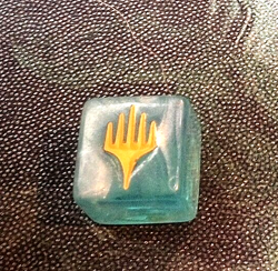 Magic, the Gathering Planechase Planar Die - Blue/Yellow (Planeshift/Chaos) - Image 1