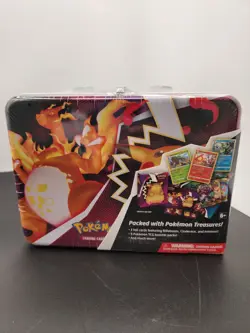 Sealed Pokemon TCG Collector Chest Charizard Treasure Lunchbox Tin JP0102 - Image 1