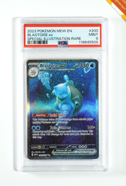 Pokemon PSA 9 Blastoise Ex #200 MEW EN Special Illustration Rare 2023 English - Image 1