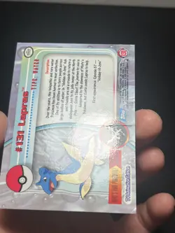 2000 Topps Pokemon TV Animation Series 3 #131 Lapras Holo Foil - Image 4