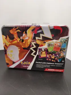 Sealed Pokemon TCG Collector Chest Charizard Treasure Lunchbox Tin JP0101 - Image 1