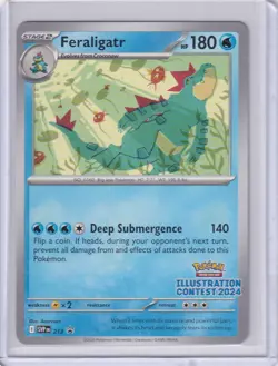 Pokemon TCG Feraligatr 213 (Illustration Contest 2024) Scarlet & Violet Promo NM - Image 1