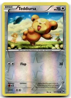 Teddiursa 121/162 XY - BREAKthrough Common Reverse Holo Pokemon TCG NM - Image 1