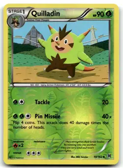 Quilladin 10/162 XY - BREAKthrough Uncommon Reverse Holo Pokemon TCG NM - Image 1