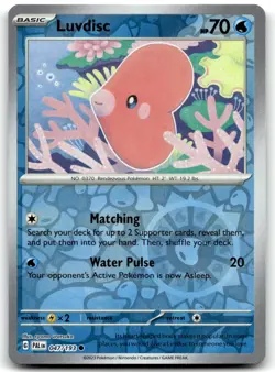 Luvdisc 047/193 SV02: Paldea Evolved Common Reverse Holo Pokemon TCG LP - Image 1